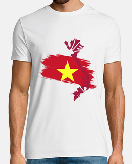 capitale della mappa della bandiera del vietnam, vietnam