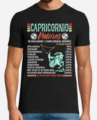 T discount shirt capricorne