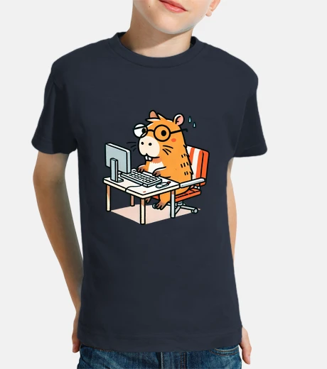 Kids capybara at the office