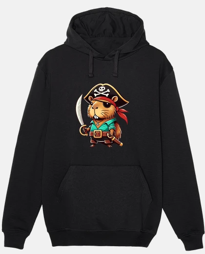 Hoodie Capybara Halloween Pirate Kids Women