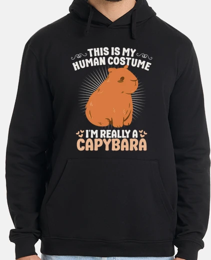 Sudadera capybara human costume funny halloween