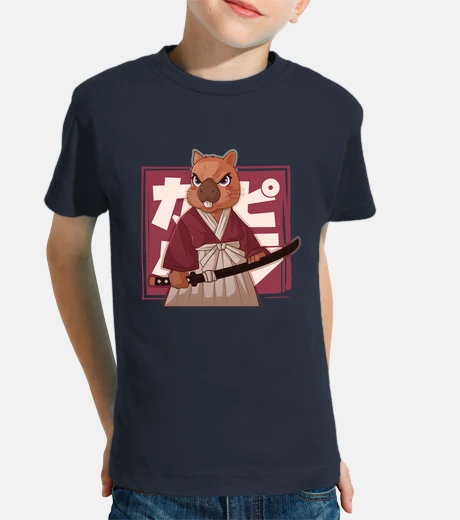 Kids capybara samurai