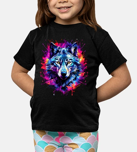 Ropa cara de lobo colorida - idea de regalo