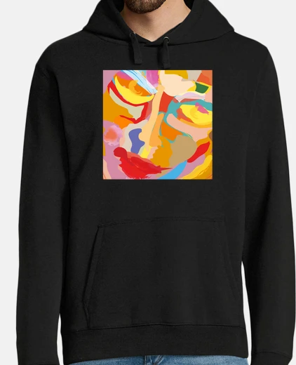 Sudadera cara de mujer pintada