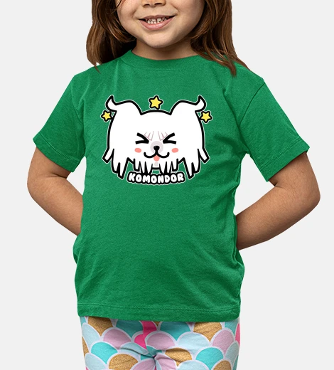 Ropa cara de perro kawaii komondor - camisa de niños