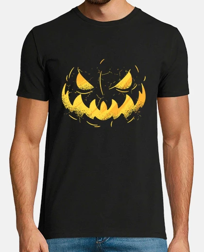 Camiseta Cara Terror Calabaza Jack O Lantern Truco O Trato Halloween