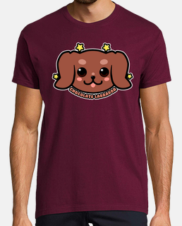 cara de perro de labrador chocolate kawaii - camisa de hombre