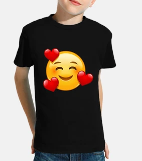 cara sonriente con corazones emoji