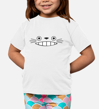 Camisetas niños cara totoro niña | laTostadora