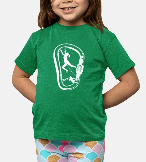 Kids carabiner climbing
