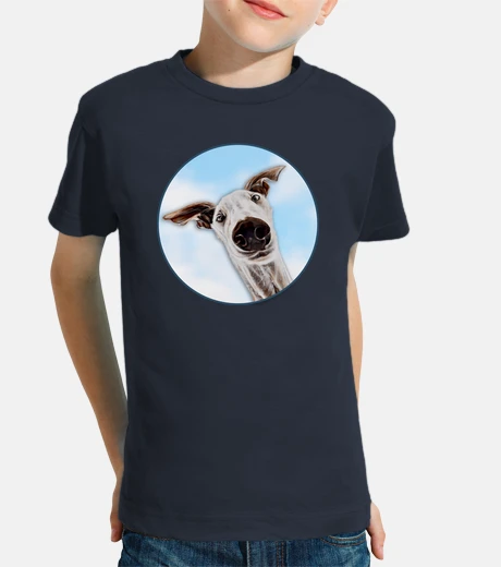 CaraDeGalgo en el cielo-Camiseta Niño