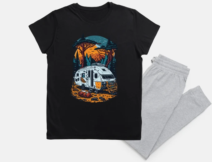 Pyjama caravan in the mountains