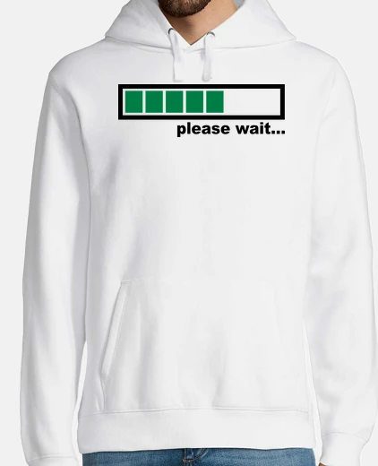 Sudadera cargando por favor espere