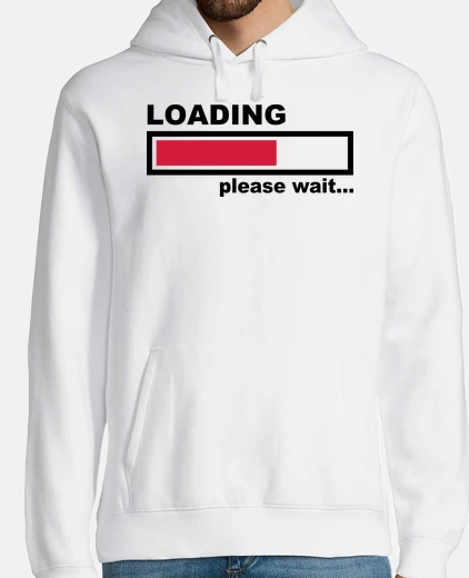 Sudadera cargando por favor espere