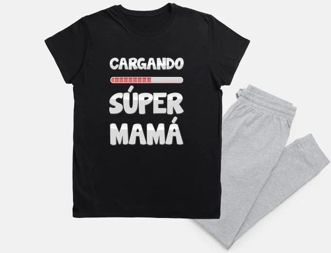 Pijama Cargando súper mamá