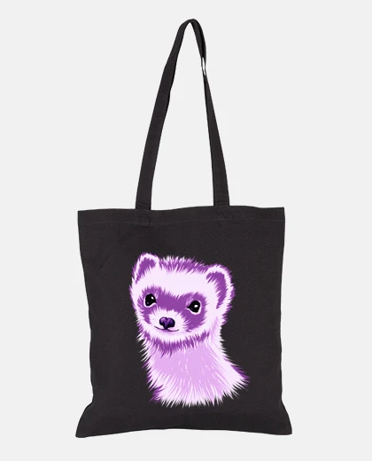 Borsa carineria del furetto in viola