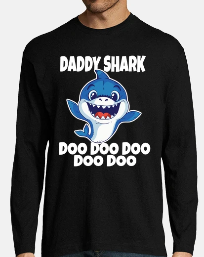 T-shirt carino papà squalo doo doo doo