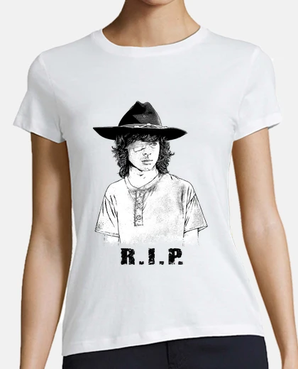Tee-shirt carl -dead -walking - série tv - rip - 