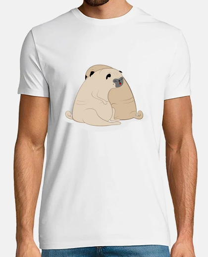 T-shirt carlino che dorme