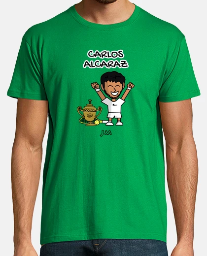 Camiseta Carlos Carlitos Alcaraz Campeón Wimbledon Tenis