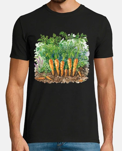 Tee-shirt carottes reussir ses semis sol sable jardinier jus 