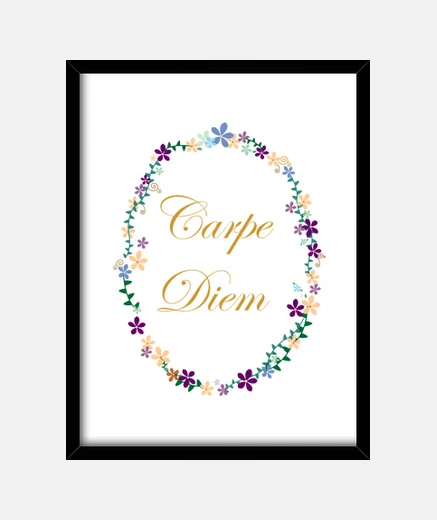 Framed carpe diem