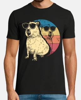 carpincho retro con gafas de sol vintag