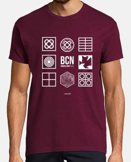 Tee-shirt carreaux de barcelone
