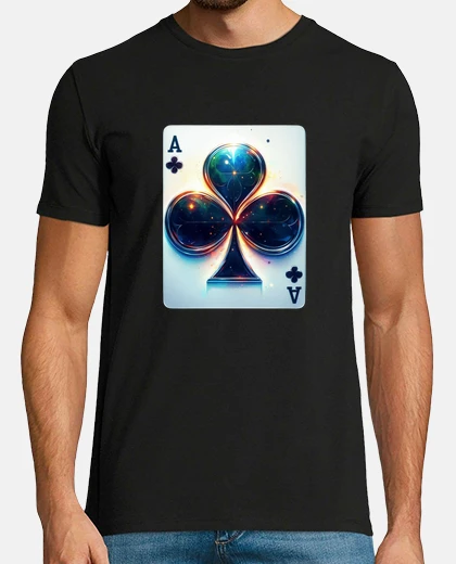T-shirt carta asso di fiori