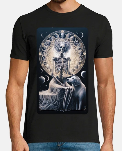 Camiseta carta del tarot perro mamá mujer perro perros cachorro