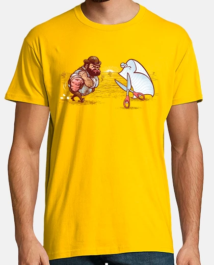 T-shirt carta per boccioli o forbici