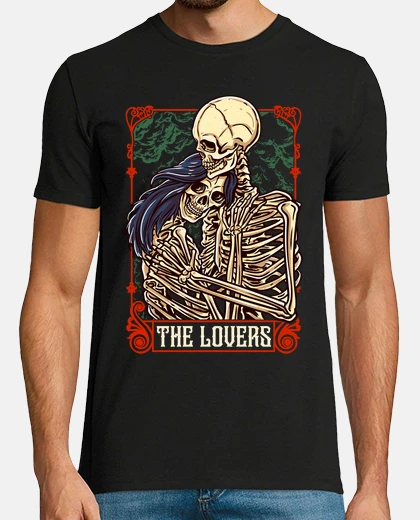Camiseta Carta Tarot Los Amantes The Lovers Cartas Ocultismo Halloween