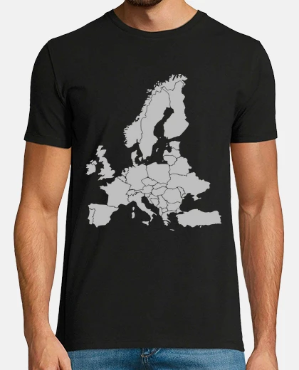Tee-shirt carte de l39europe