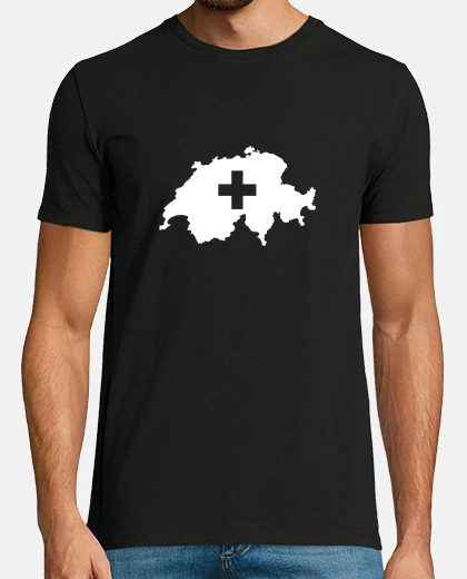Tee-shirt carte de la suisse
