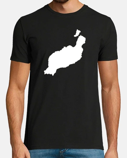 Tee-shirt carte de lanzarote