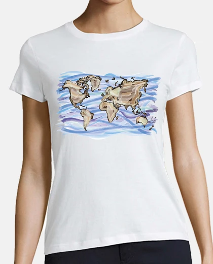 Tee-shirt carte du monde