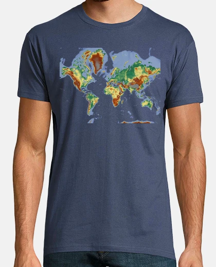 Tee-shirt carte du monde / monde / enseignant / g