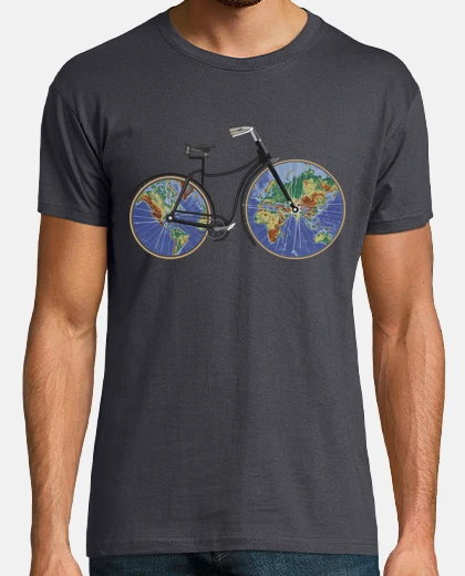 Tee-shirt carte du roues vélo / roues