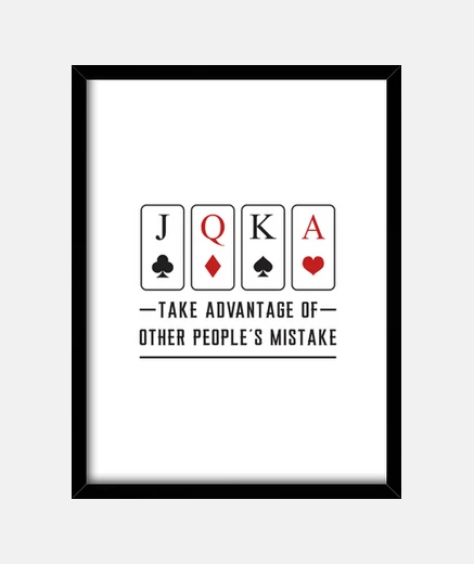 Cadre carte jouer jour as cartes poker casino