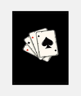 Gioco carte – Asso di picche – Carte da poker e Scala 40 – Photo