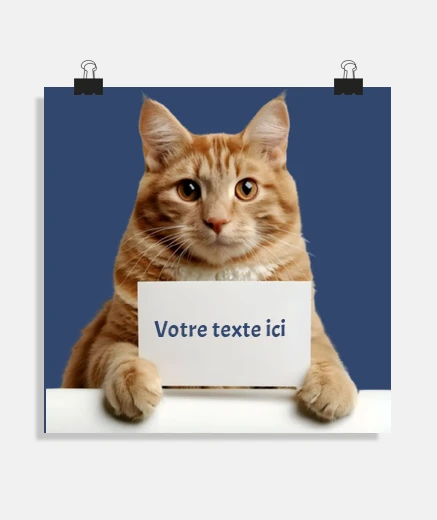cartel de gato rojo tomcat para personalizar oficina sala de estar sala de estar tienda de estudio c