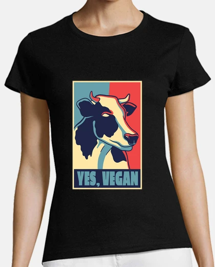 Playera cartel de vaca vegano