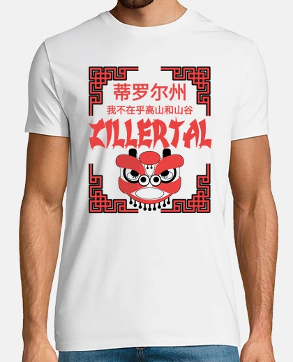T-shirt cartello cinese zillertal citazione div