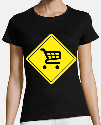 T-shirt cartello stradale giallo