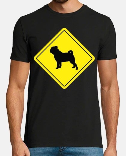T-shirt cartello stradale giallo carlino carlin