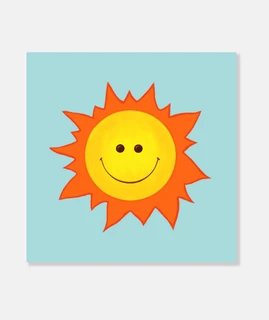 cartone animato sorridente felice sole