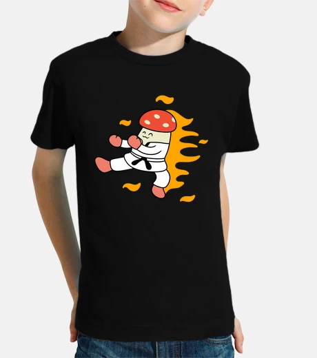 Kids Cartoon mushroom taekwondo