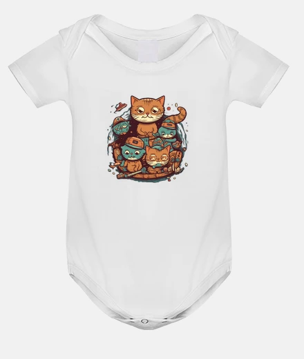 Kids cartoon style cats