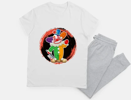 Cartoon halloween clown