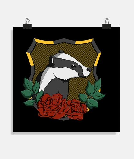 Póster Casa hufflepuff